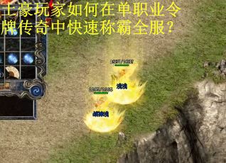 土豪玩家如何在单职业令牌传奇中快速称霸全服? 土豪玩家如何在单职业令牌传奇中快速称霸全服?