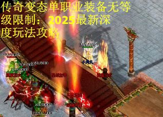 传奇变态单职业装备无等级限制：2025最新深度玩法攻略