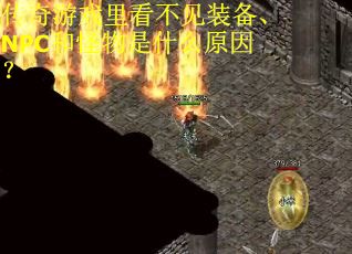 传奇游戏里看不见装备、NPC和怪物是什么原因? 传奇游戏里看不见装备、NPC和怪物是什么原因?
